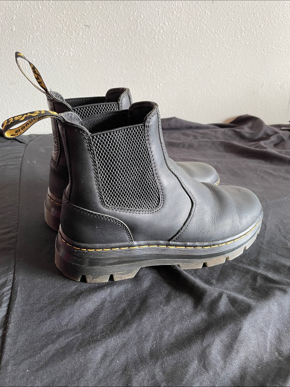 Dr. Martens Black Leather Chelsea Boots-7
